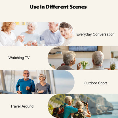 Soroya Revolutionary New OTC Bluetooth APP Rechargable Digital Open-Fit Hearing Aid Hi-quality Clear Sound Light and Comfortable to Wear for Deaf Elderly