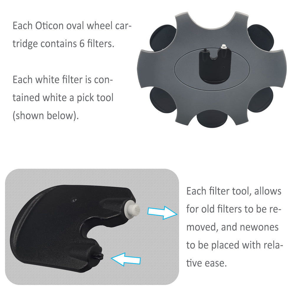 Oticon Porwax Mini Fit Wax Guard Filters Disposable Hearing Aid Wax Guard Filters Earwax Filters Hearing Aid Filters Accessories